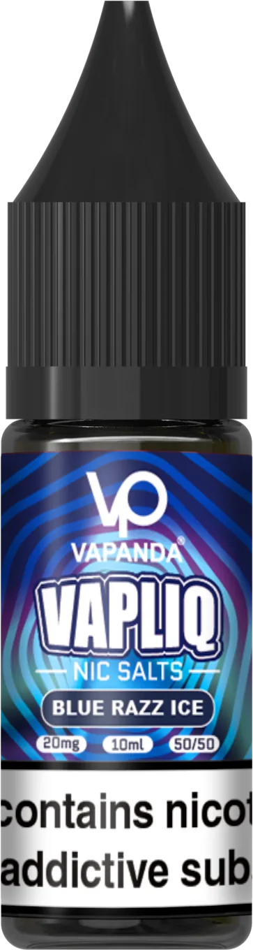 Blue Razz Ice - VAPLIQ E-Liquid - disposable e-cigarette
