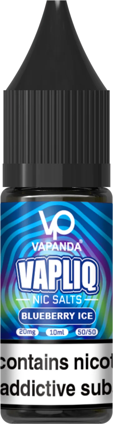 Blueberry Ice - VAPLIQ E-Liquid - disposable e-cigarette